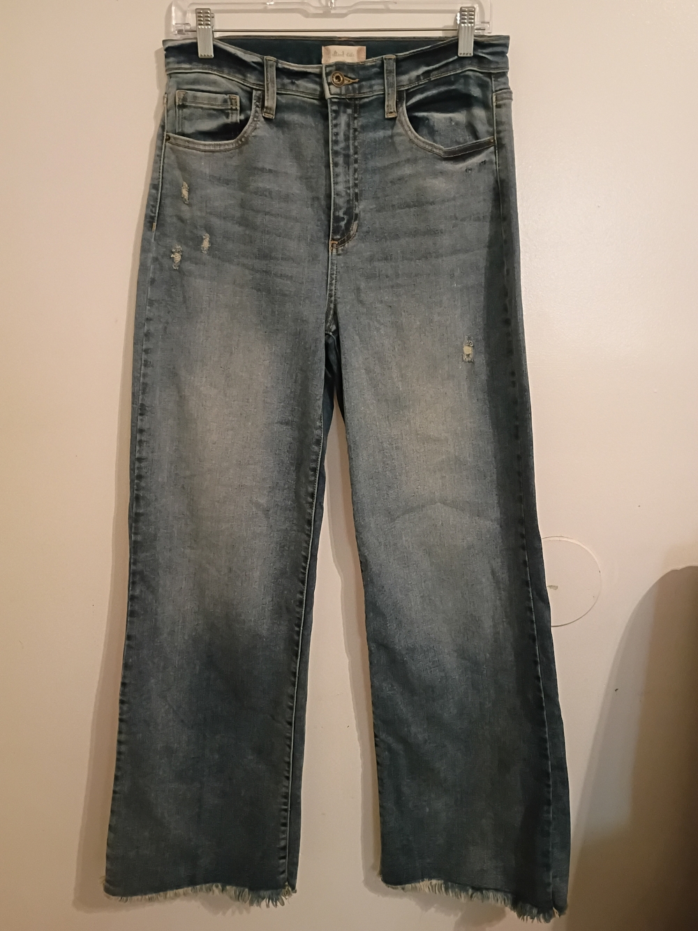 Altered State Women's Distressed High-rise Wide Leg Jeans Sz 29